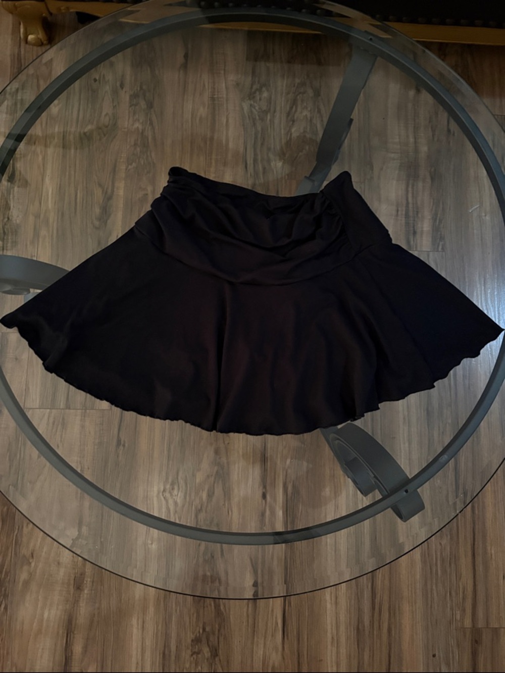 Women's Black Flared Skort - Classic A-Line Style